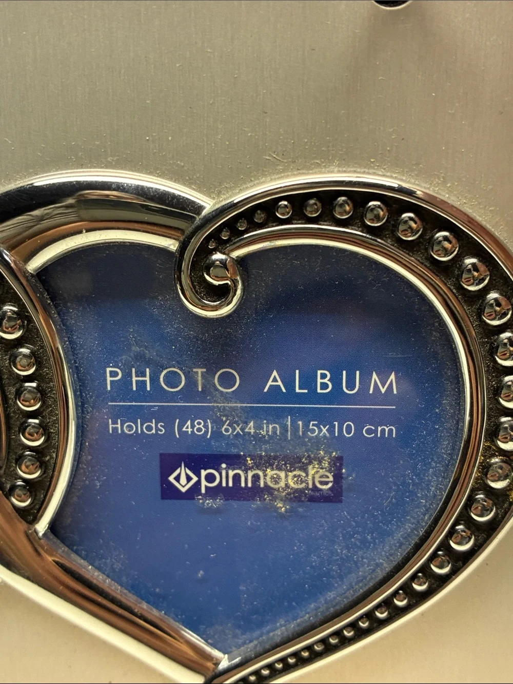 Pinnacle Silver Heart Photo Album Double Heart Frame Wedding Gift